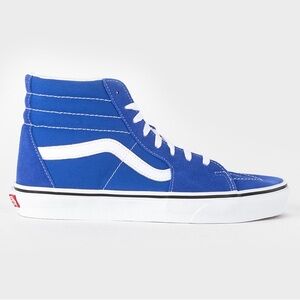 Vans HEIQ Eco Dry Sk8-Hi High Top Blue Suede Skate Shoes Sneakers